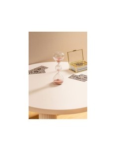 Clessidra in Vetro H19cm, Modello Bliss in Cristallo Ondulato - Colori Assortiti, Elegante Accessorio per la Casa