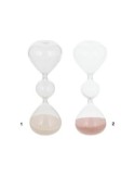 Clessidra in Vetro H19cm, Modello Bliss in Cristallo Ondulato - Colori Assortiti, Elegante Accessorio per la Casa