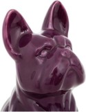 Figura Bulldog Viola in Ceramica 23x18x12cm, Design Moderno ed Elegante