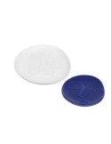 Set 2 Svuotatasche Soleya in Ceramica Bianco/Blu, Eleganti e Pratici, Ideali per Ogni Ambiente