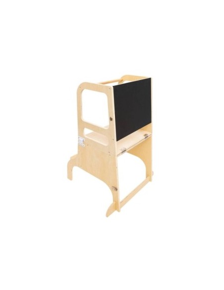 Torre di Apprendimento in Legno, 57x52x91 cm, 3 in 1, per Bambini, Robusta e Sicura