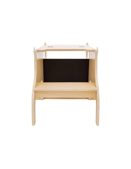 Torre di Apprendimento in Legno, 57x52x91 cm, 3 in 1, per Bambini, Robusta e Sicura