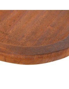 Vassoio Mela 20x22 cm in Legno di Paulownia, Portagioie Elegante e Decorativo