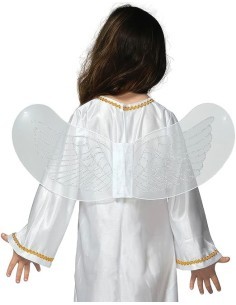COSTUME DA ANGELO PER BIMBI TAGLIA 5/6 ANNI