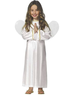 COSTUME DA ANGELO PER BIMBI TAGLIA 7/9 ANNI