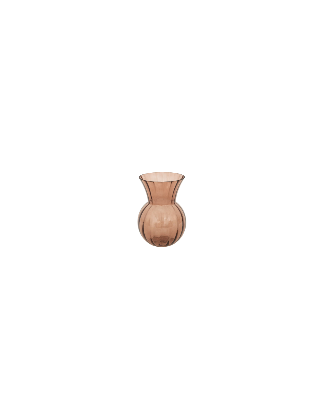 Vaso Alais 16x22cm vetro terracotta, vaso decorativo, vaso per piante, vaso elegante