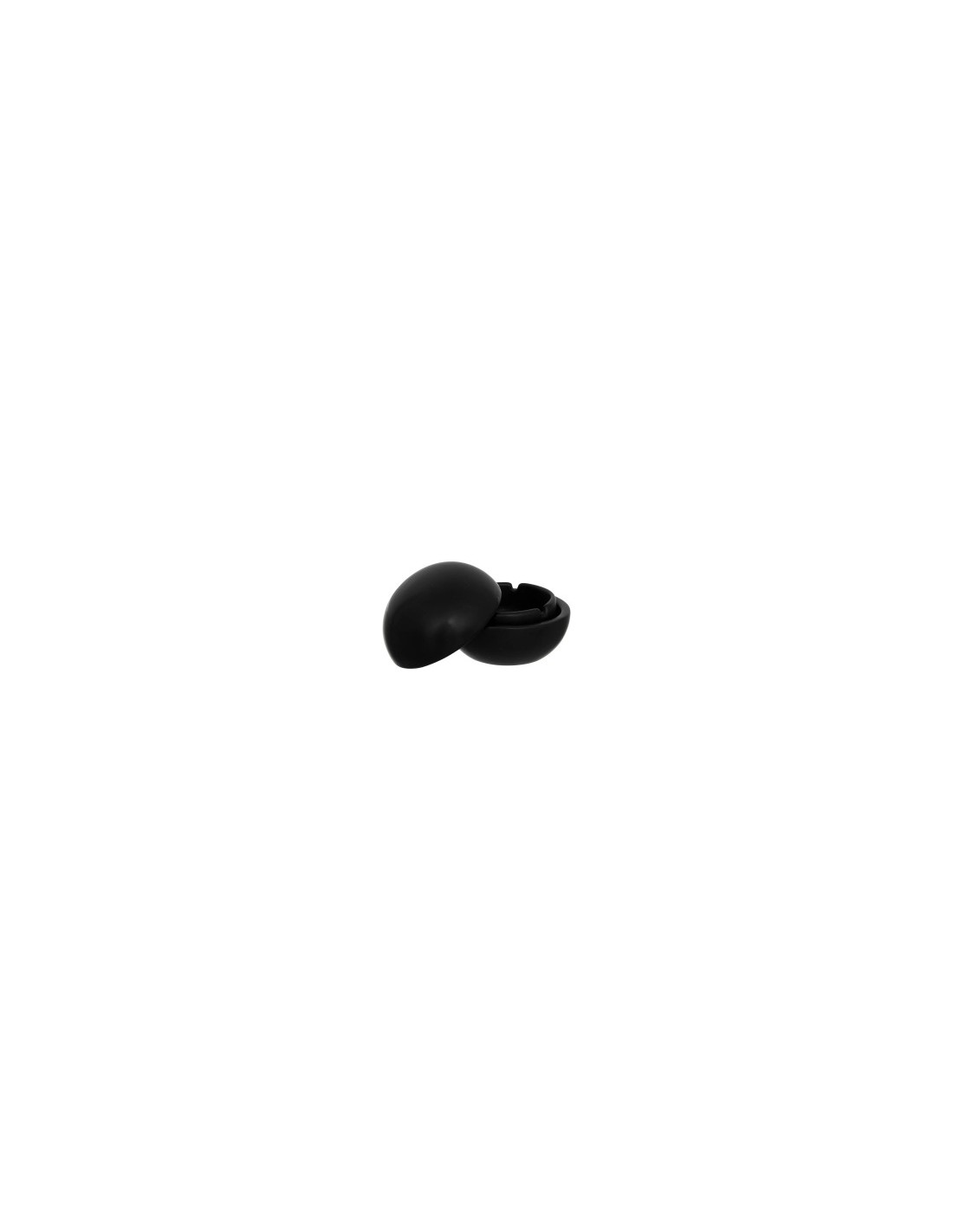 Posacenere in ceramica Olme D10cm nero, posacenere elegante, accessorio casa, posacenere ceramica, posacenere moderno