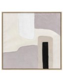 Decorazione murale 3D Laurenz 80x80 cm, bianco e viola, decorazione parete moderna, design elegante