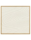 Dipinto con cornice Hateya 80x80 cm, decorazione parete, arte murale moderna, quadro MDF, design contemporaneo