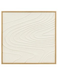 Dipinto con cornice Hateya 80x80 cm, decorazione parete, arte murale moderna, quadro MDF, design contemporaneo