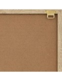 Decorazione parete Amari 70x70 cm, appendiabiti 3D beige, quadro MDF, design moderno, accessori decorativi