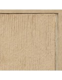 Decorazione parete Amari 70x70 cm, appendiabiti 3D beige, quadro MDF, design moderno, accessori decorativi