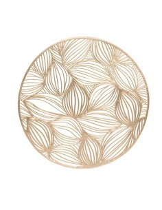 Tovaglietta PVC D38cm Dorato, tovaglietta dorata, accessori tavola, tovaglietta elegante