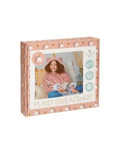 Plaid Felpa con Cappuccio Unicorn Rosa, plaid rosa, plaid unicorno, felpa con cappuccio, plaid morbido, coperta unicorno