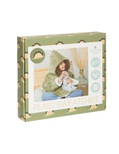 Plaid Felpa con Cappuccio Verde, plaid verde, plaid felpa cappuccio, plaid morbido, coperta verde, felpa con cappuccio