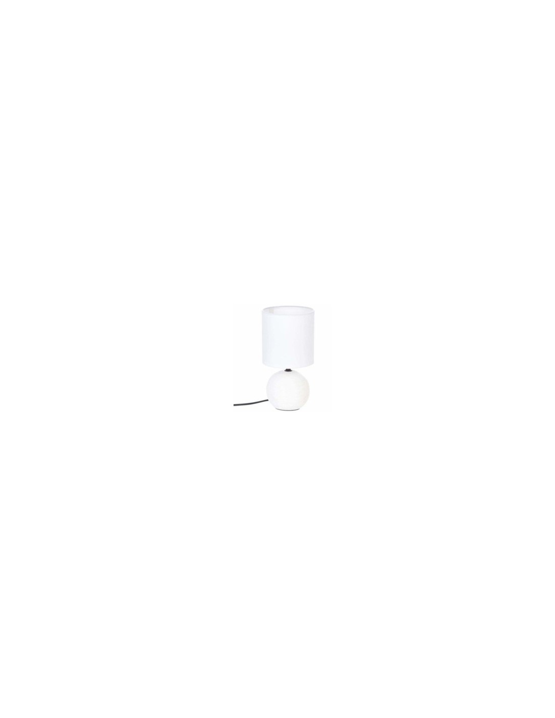 Lampada da Tavolo 116289K Timeo 13x25cm Bianco, lampada tavolo bianca, lampada moderna