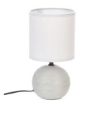 Lampada da Tavolo Timeo 13x25cm Bianco, lampada tavolo bianca, illuminazione moderna, lampada design