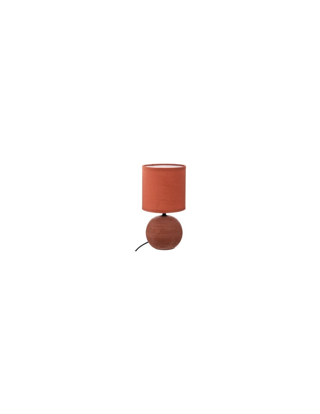 Lampada Sferica Striata Timeo 25 cm, lampada sferica terracotta, lampada ceramica, lampada design striata