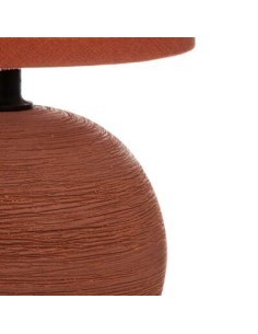 Lampada Sferica Striata Timeo 25 cm, lampada sferica terracotta, lampada ceramica, lampada design striata