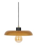 Lampadario Jody 35x95 cm, lampadario vetro ambra, illuminazione moderna, design elegante, lampadario sospeso