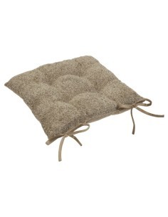 Cuscino per sedia Soana beige 38x38 cm, imbottitura poliestere, comodo e resistente, ideale per arredamento moderno