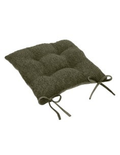 Cuscino per sedia Soana verde kaki 38x38 cm, imbottitura poliestere, elegante e resistente, perfetto per arredamento moderno