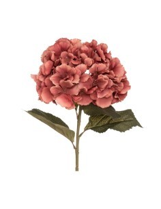 Stelo Ortensia Artificiale H83cm Prugna, fiore decorativo realistico, arredo floreale, ideale per vasi, bouquet