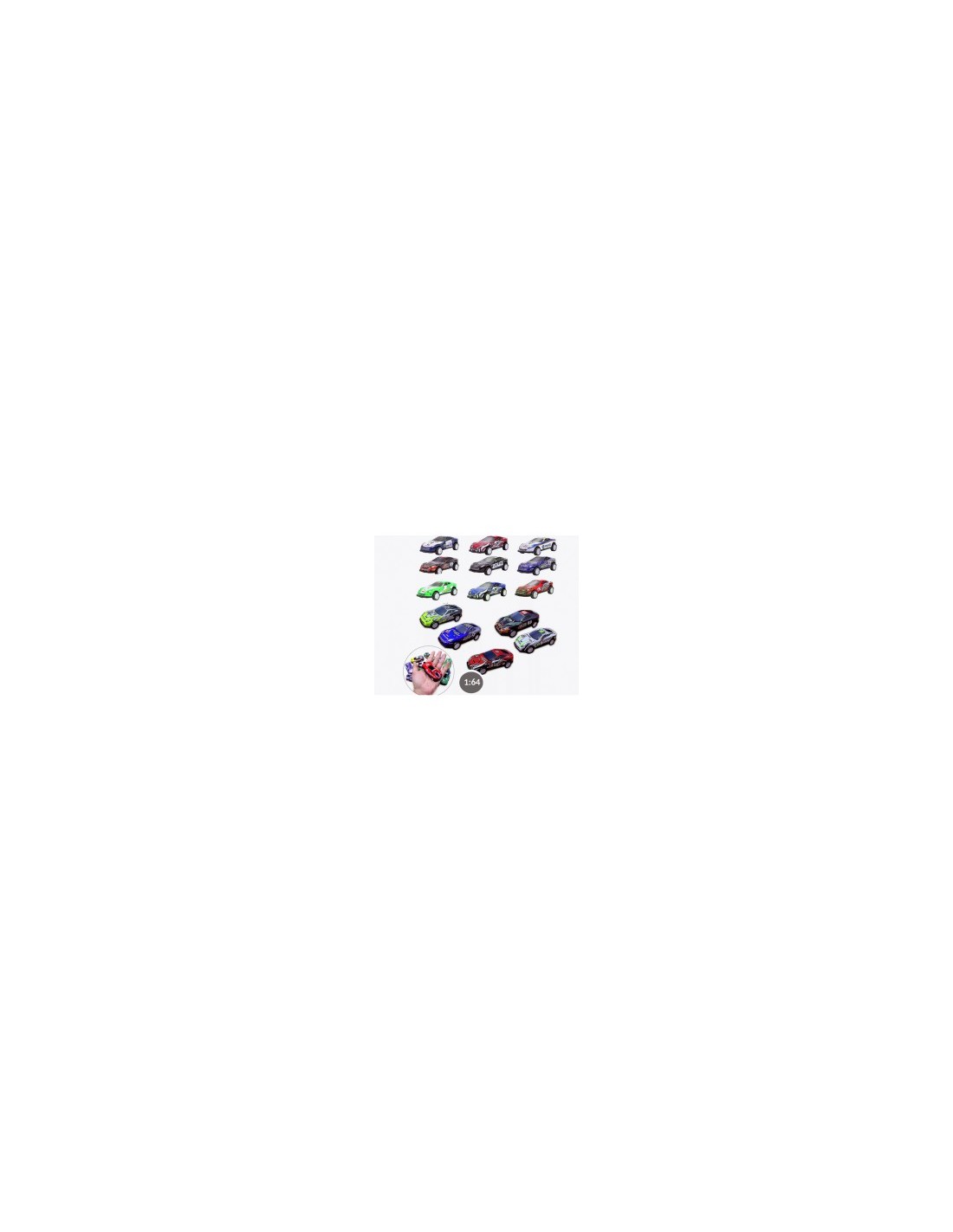 Modellini auto scala 1/64 095801 – Set 24 macchinine in metallo | Tre G Ingrosso