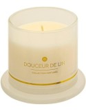 Candela profumata ILAE Fiore di Lino 240g, Atmosphera, fragranza fresca, design elegante, lunga durata, idea regalo raffinata