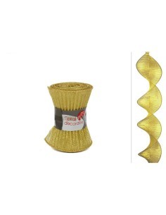DECORAZIONE TESSUTO SPIRALE 12.5X180CM ORO HJ2017-1697-12.5 su TreG...