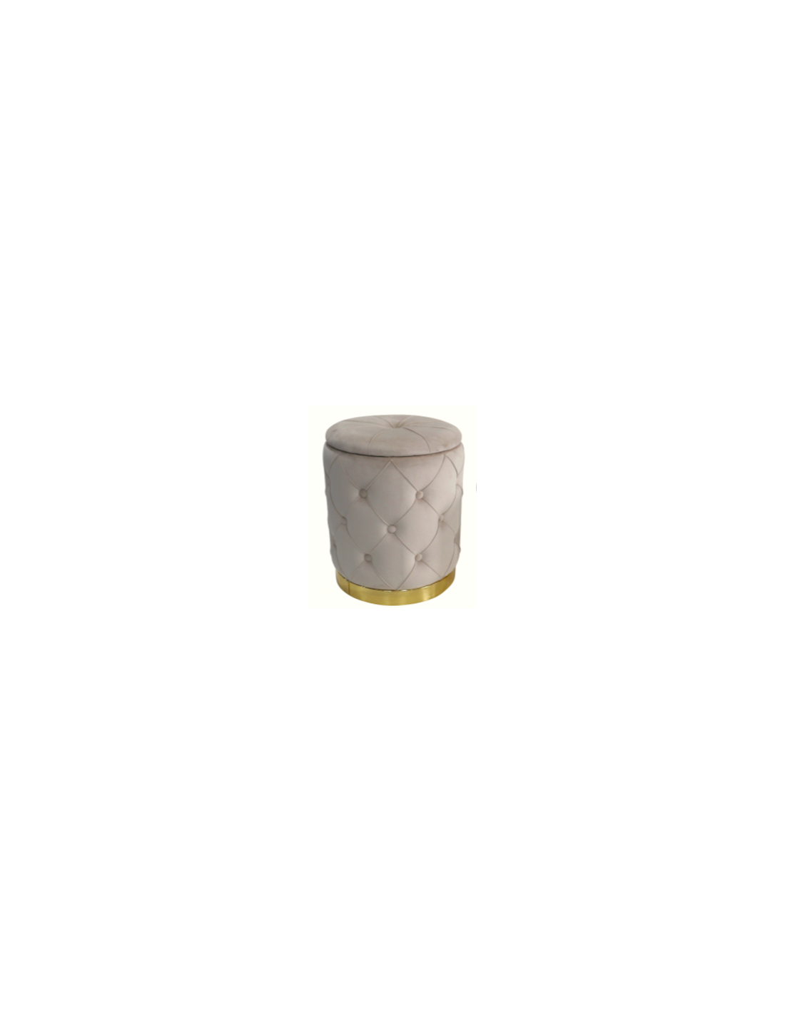 POUF 100361 1 MIS JEREMY VELLUTO BEIGE 31X38CM