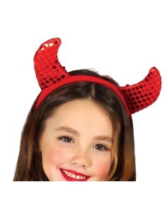 Costume Cute Devil, Cerchietto e Abito, Taglia 5-6 Anni, Tema Diavolo, Halloween