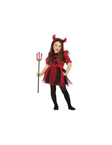 Costume Cute Devil, Cerchietto, Abito, Taglia 10-12 Anni, Tema Diavolo, Halloween