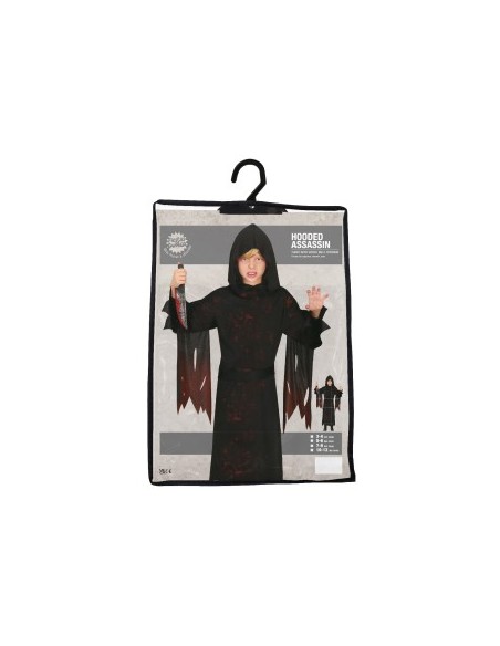 Costume Hooded Assassin Taglia 3-4 Anni, Tema Halloween
