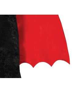 Costume Conte Vampiro, Body, Camicia e Mantello, Taglia 7-9 Anni