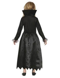 Costume Vampira, Abito, Taglia 5-6 Anni, Tema Halloween