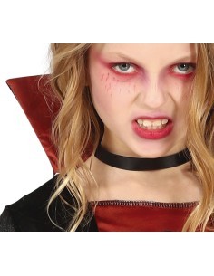 Costume Vampira, Abito Taglia 10-12 Anni, Tema Vampiri, Halloween