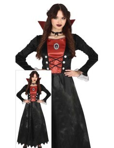 Costume Vampira, Abito, Taglia 14-16 Anni, Tema Halloween, Vampiri