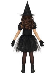 Costume Silver Witch, Sombrero e Abito, taglia 3-4 anni Tema Streghe, Halloween