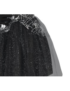 Costume Silver Witch, Sombrero e Abito, taglia 7-9 anni  Tema Streghe, Halloween