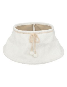Copri Base Albero di Natale 56cm, Poliestere Bianco, Elegante e Resistente, Ideale per Decorare la Base dell'Albero