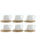 SET 6TZ CAFFE PC217583 90ML PIATTINO BAMBOO