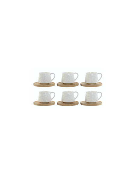 SET 6TZ CAFFE PC217583 90ML PIATTINO BAMBOO