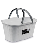 CESTA ELEGANCE CON MANICI 35LT CASHMERE