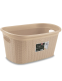 CESTA PORTABIANCHERIA ELEGANCE CASHMERE 60X40X11CM