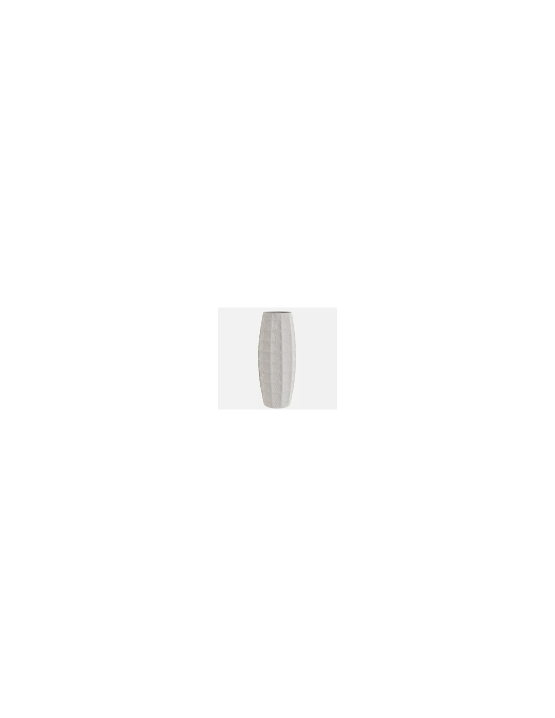 VASO JR217435 METALLO 17X17X42CM BIANCO
