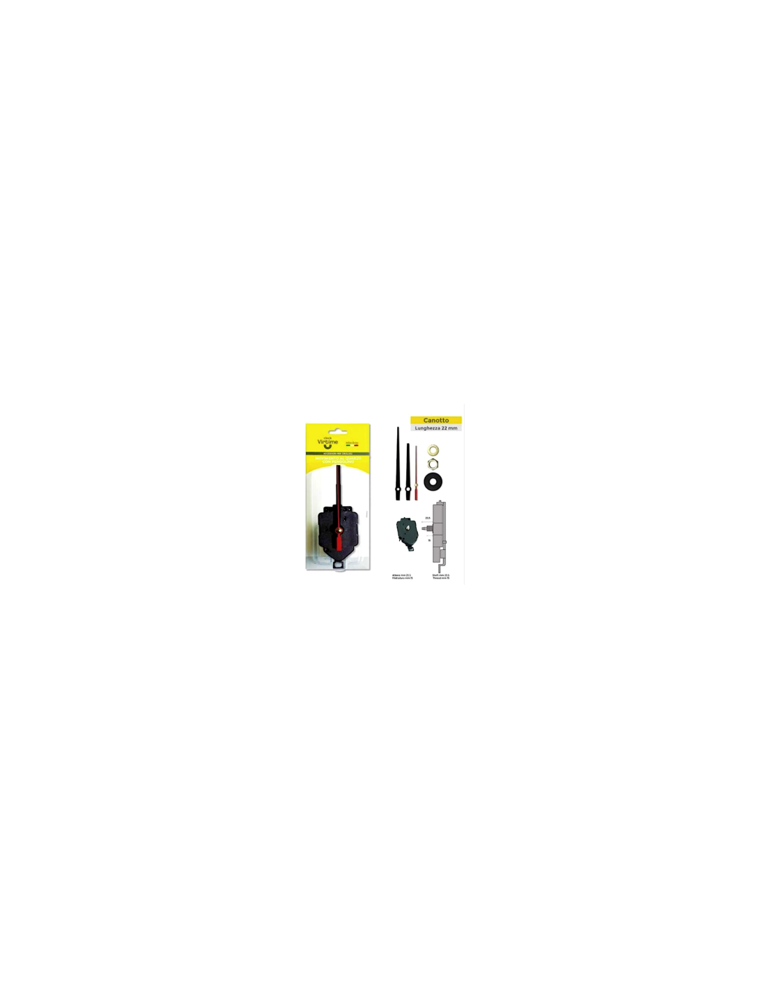MECCANISMO PER OROL 0106/22 CANOTTO 22MM LANCETTE LUNGHE