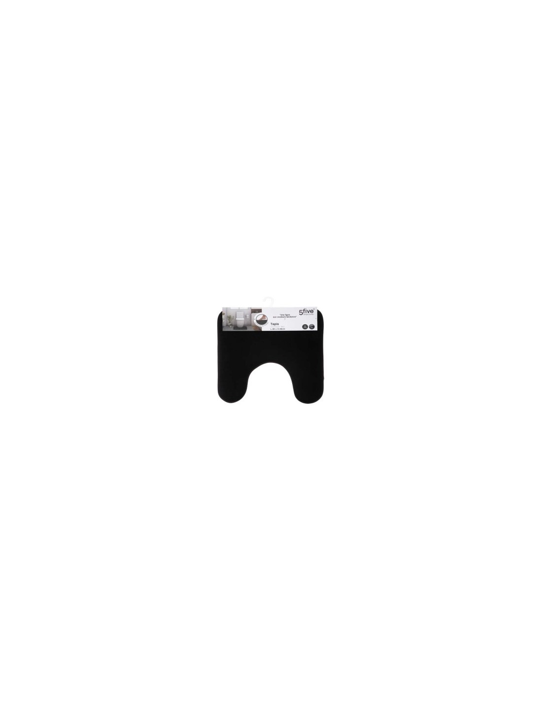 TAPPETO WC NERO 48 X 48 CM su TreG Ingrosso