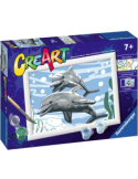 CREART 23527 18X13 COPPIA DELFINI
