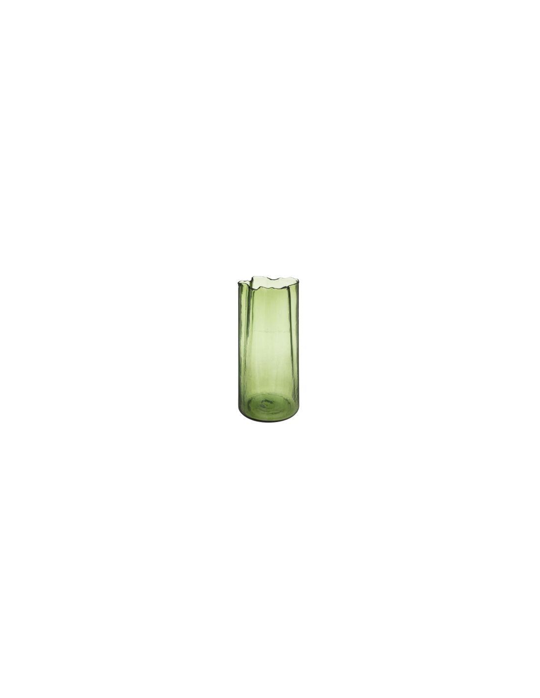 VASO 193755 JEMO VETRO 15X32CM VERDE